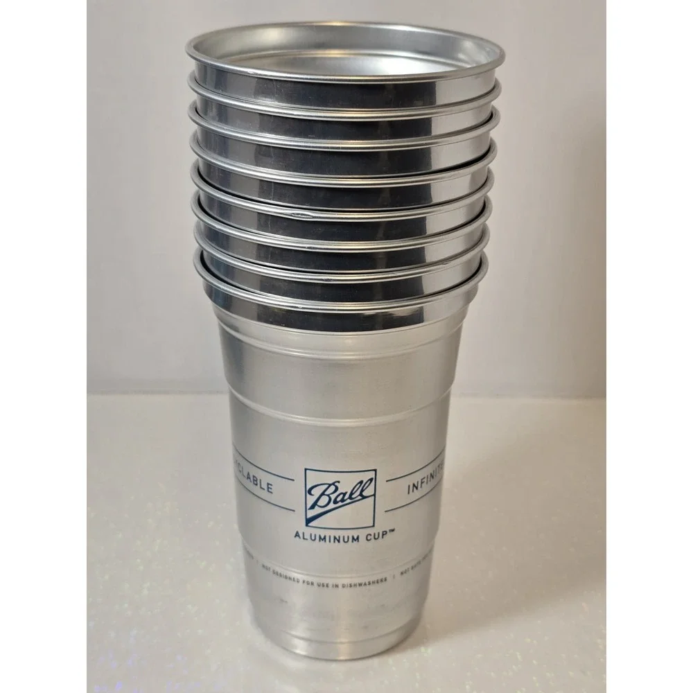 Recyclable Party Cups 20oz 8ct Packs Lot of 10 (2 Missing) Open Box‎ Unused